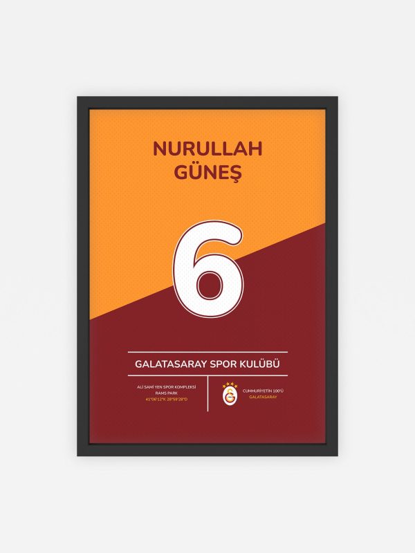 Kişiye Özel Futbol Posteri