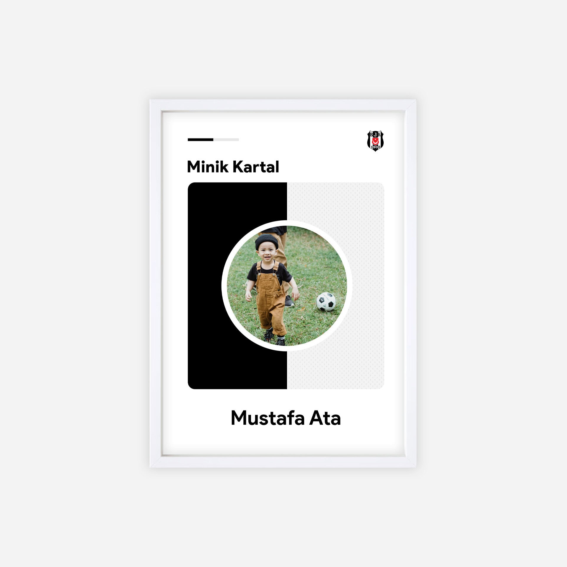 Çocuklara Özel Minik Futbolcu Temalı Poster