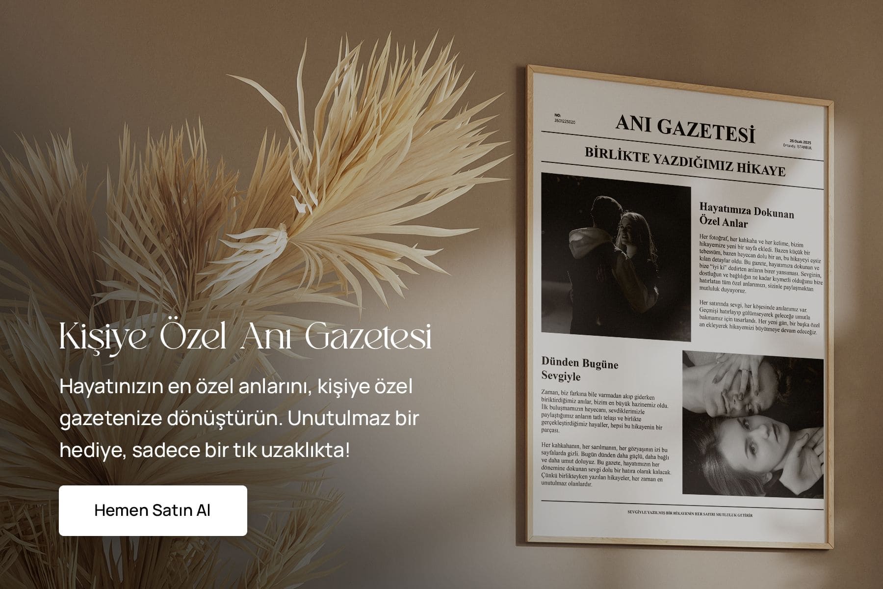 Kişiye Özel Anı Gazetesi